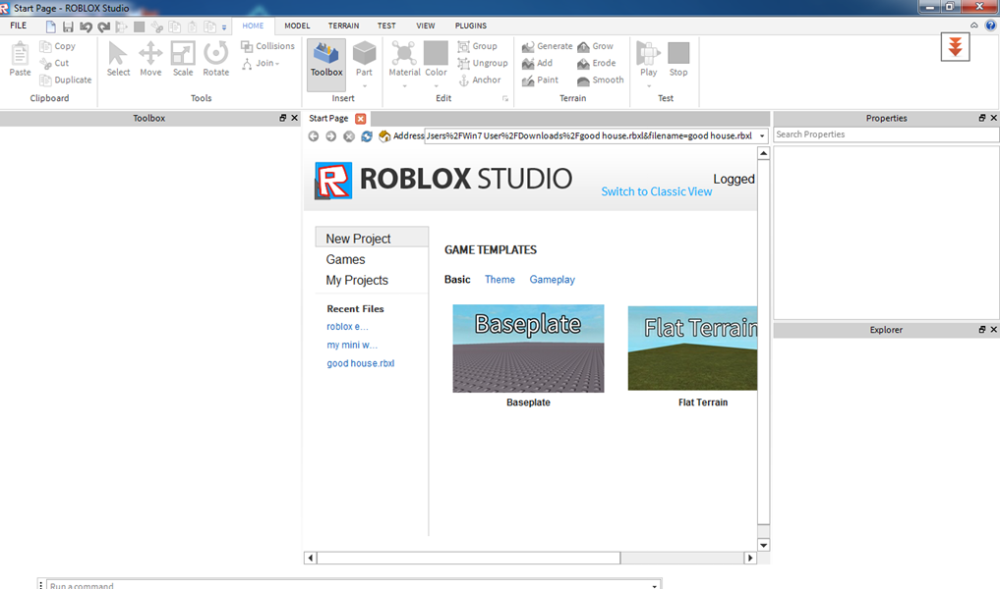 Basic Roblox Studio Tutorial